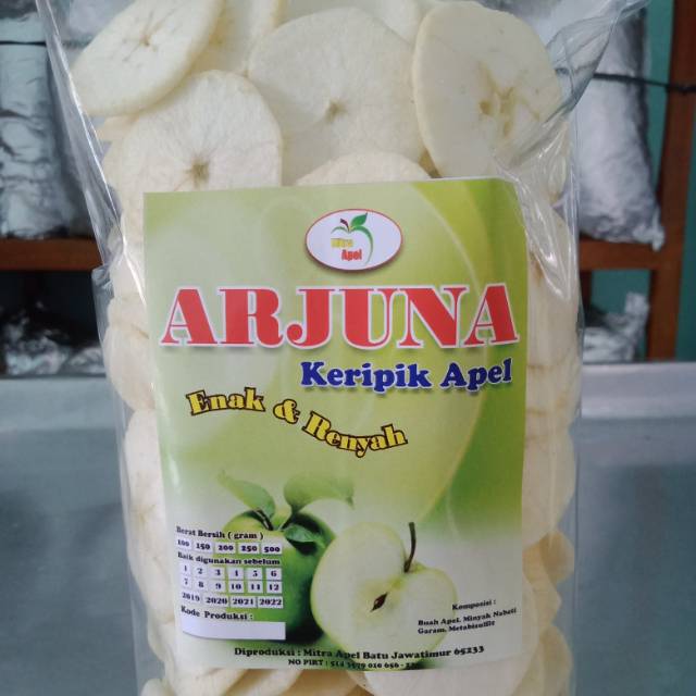 

Keripik / kripik buah apel oleh-oleh khas kota Malang ukuran 200gr