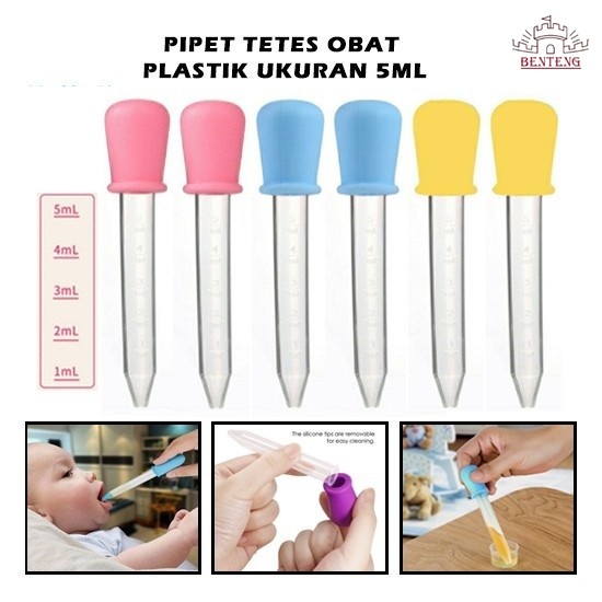 PT05 - PIPET TETES PEMBERI OBAT/MAKANAN CAIR UNTUK BAYI/ANAK BALITA (5ML)