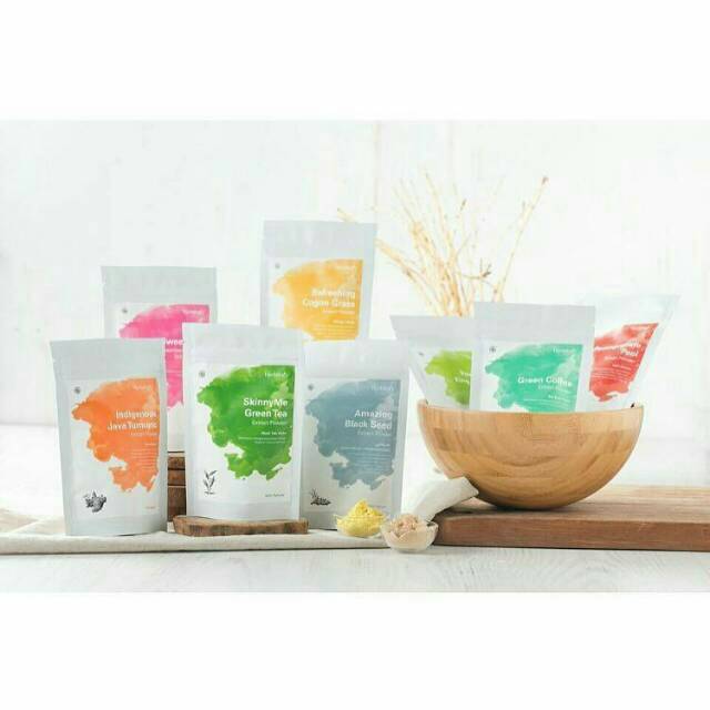 

Herbilogy Natural Extract Powder 100gr | Red Ginger - Daun Katuk - Temulawak - Kunyit Extract Powder