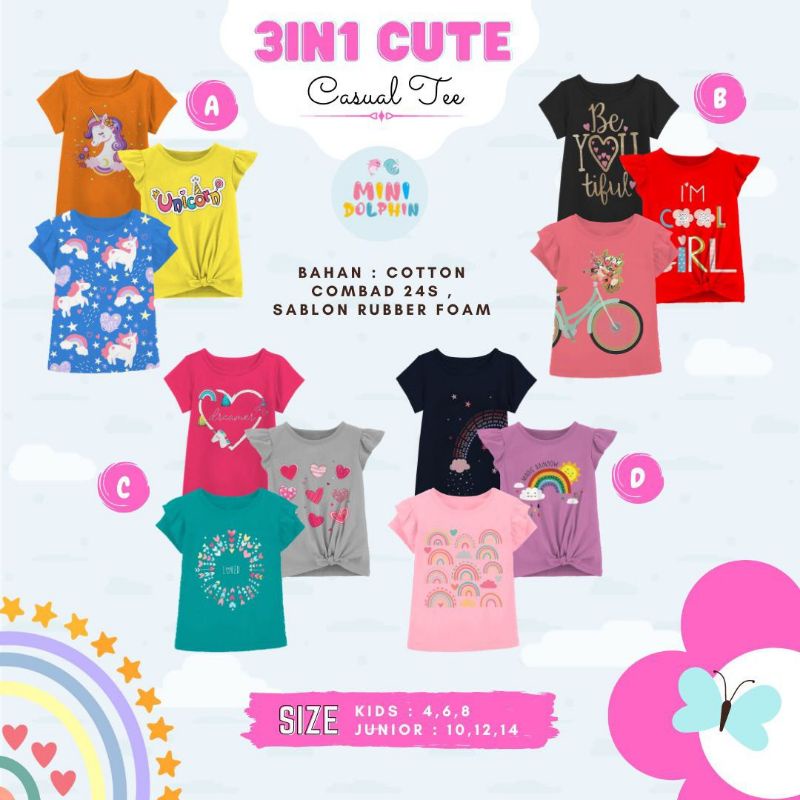 3in1 cute tee minidolphin