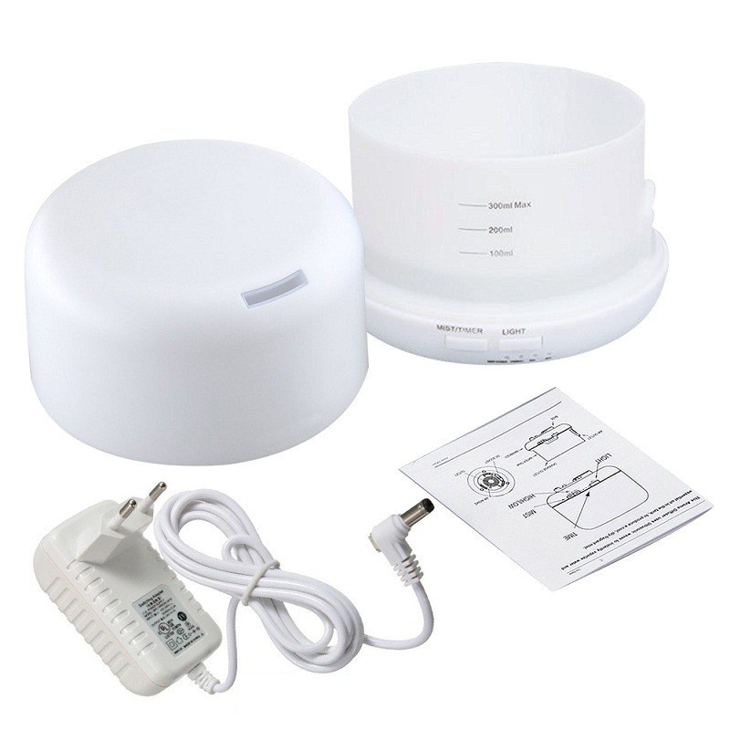 Humidifier Air 300ML/500ML/1000ML Aromaterapi Difuser Dengan Remote (TIDAK FREE OIL) TERMURAH-300ML+REMOT