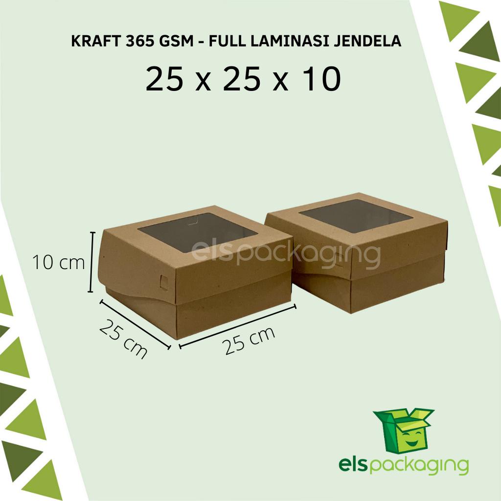 

Dus Chiffon Premium Dus Kraft Coklat Dus Murah Dus Nasi Berkat Dus Laminasi Jendela 25x25x10