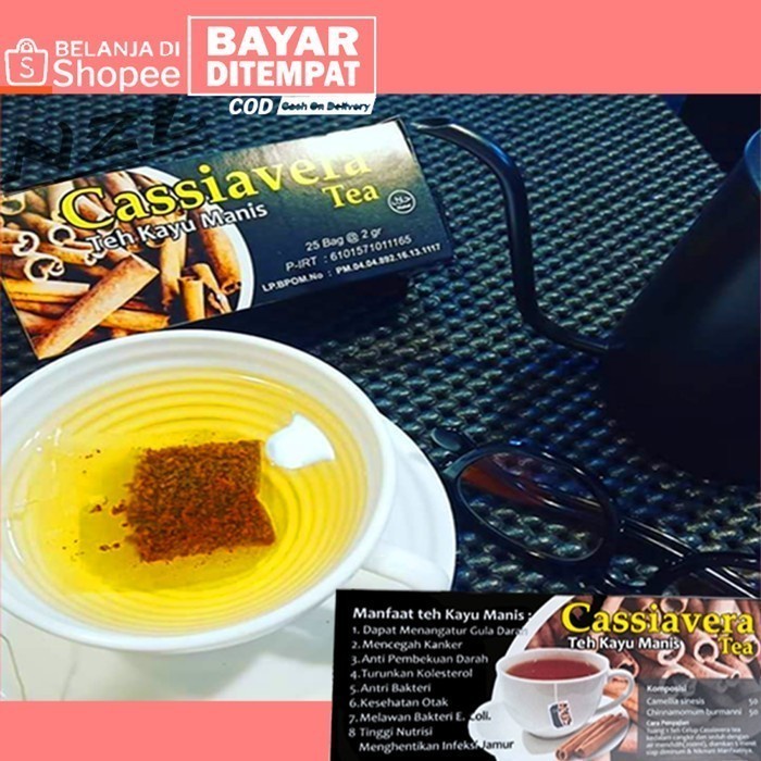 

ORIGINAL MURAH Promo Grosir Teh Kayu Manis / CASSIAVERA TEA Herbal Kesehatan Original