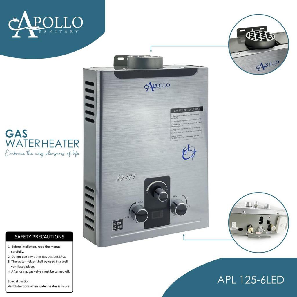 water heater gas Apollo APL 125 - 6 Led