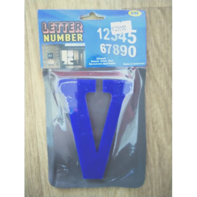 

GM LABEL ACRYLIC HURUF V UKURAN 10CM