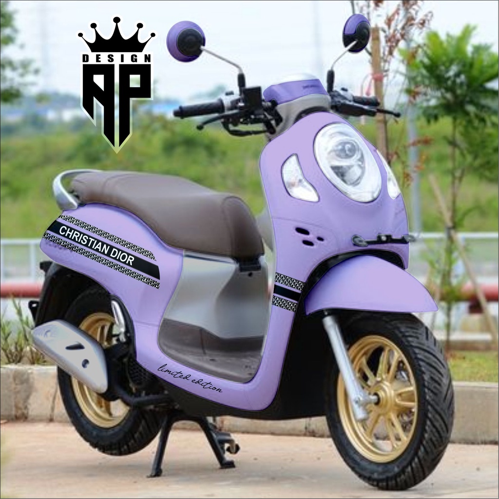 decal sticker scoopy full body FI untuk full dasbor bisa chat scopy dekal stiker scoopy skopi karbu 