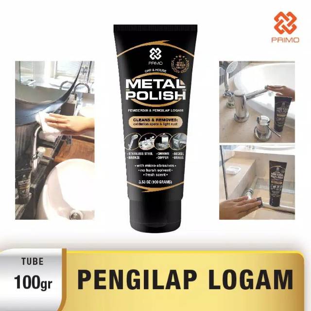 METAL POLISH Pembersih Pengilap Logam 100gram Shopee 