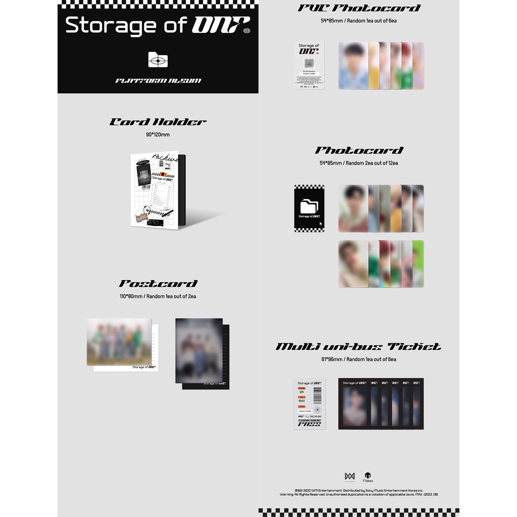 ONF - Special Album Storage of ONF (CD, KiT, Platform)