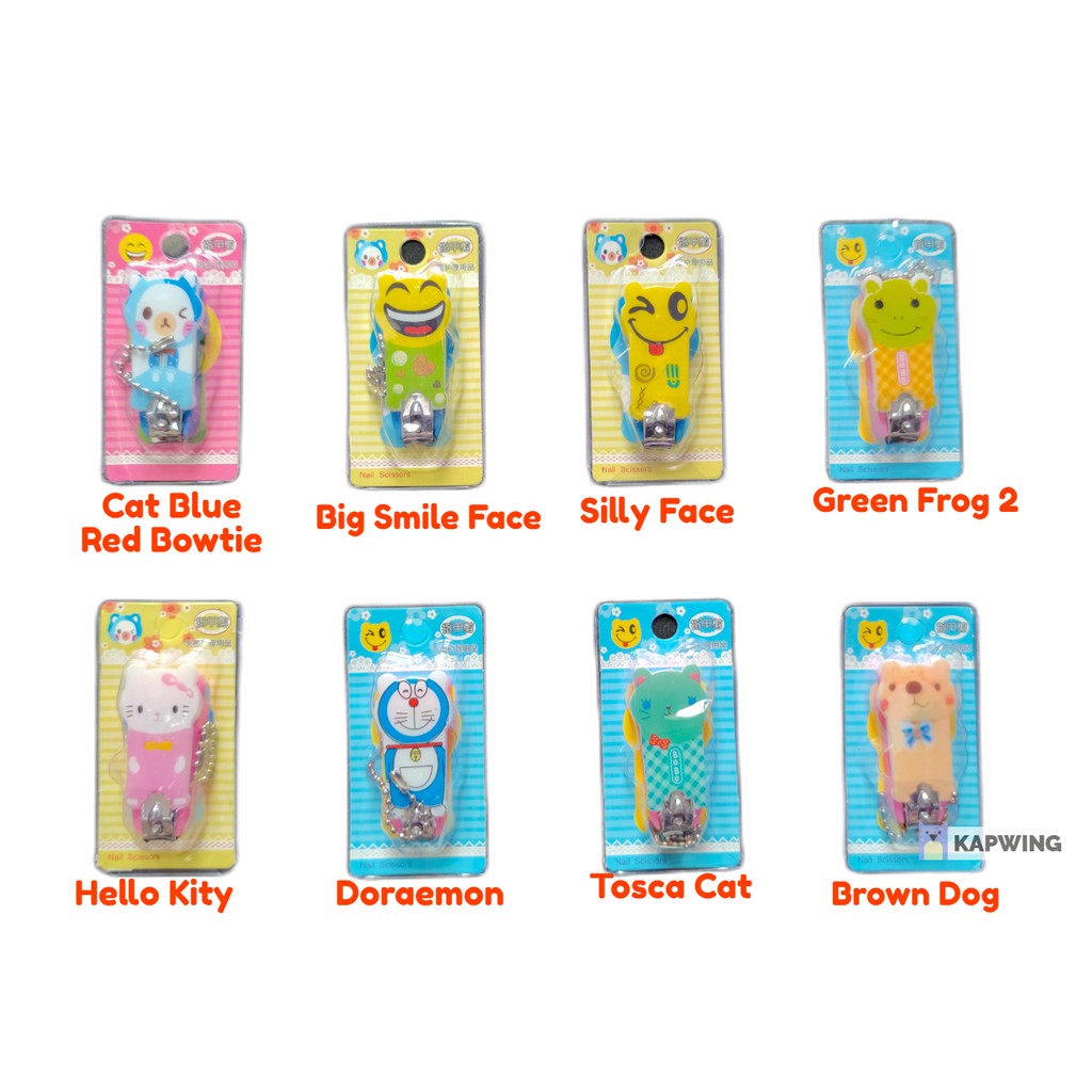 Gunting Kuku Kecil Aman ANTI SLIP untuk Bayi Lucu Jepit Kuku Kartun Potong Kuku Nail Clipper