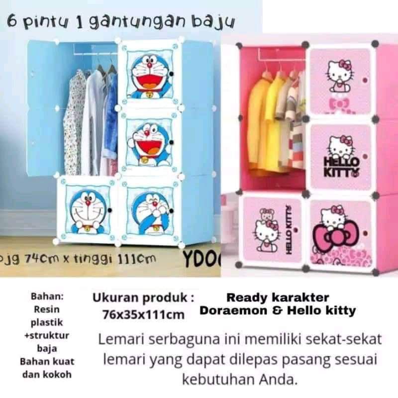 Lemari Baju 6 Sekat