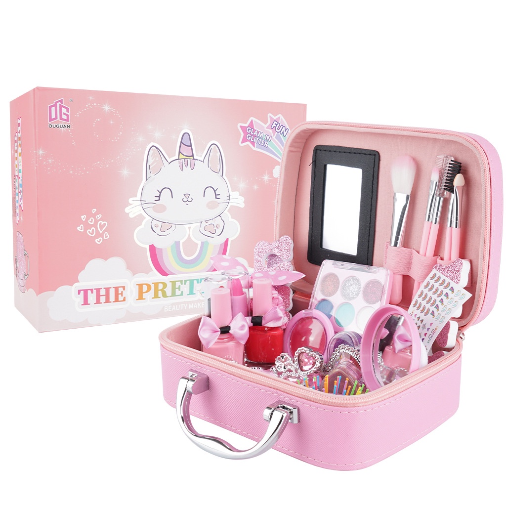 Mainan Tas Kosmetik Anak Children Pretend Plays Make Up Kit Set/Alat Rias Anak  Mainan Make Up Anak Kado Anak Cewek