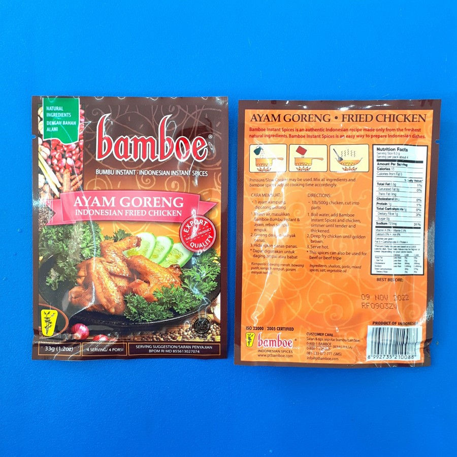 

Bumbu Ayam Goreng BAMBOE