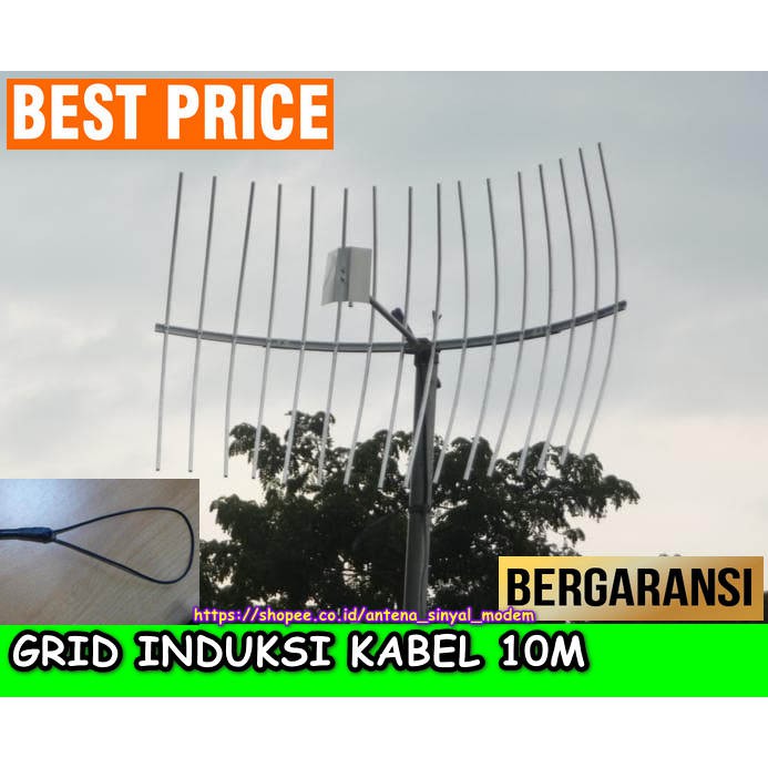 Antena Grid Induksi kabel 10M - Antena Modem Mifi Hp 1800-2300