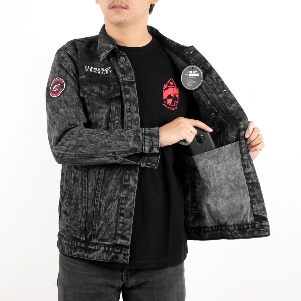 Jakek Denim Pria Original Brand And New Produck in Yeah 2022/ Jaket Jeans Cowo Keren