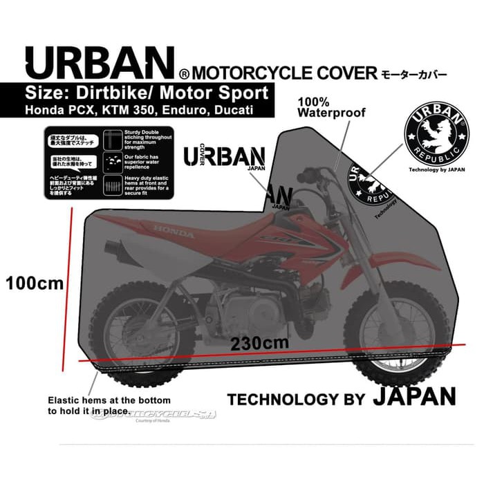 Cover Motor URBAN DELUXE 2ply Moge Sportster Trail KLX XMAX TMAX Ducati Benelli CRF