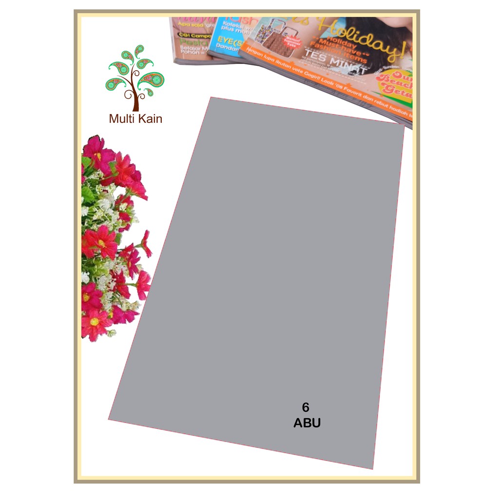 Bahan multi Kain Rayon Uniqlo mukena Meteran dan Grosir Quality Super-6 abu