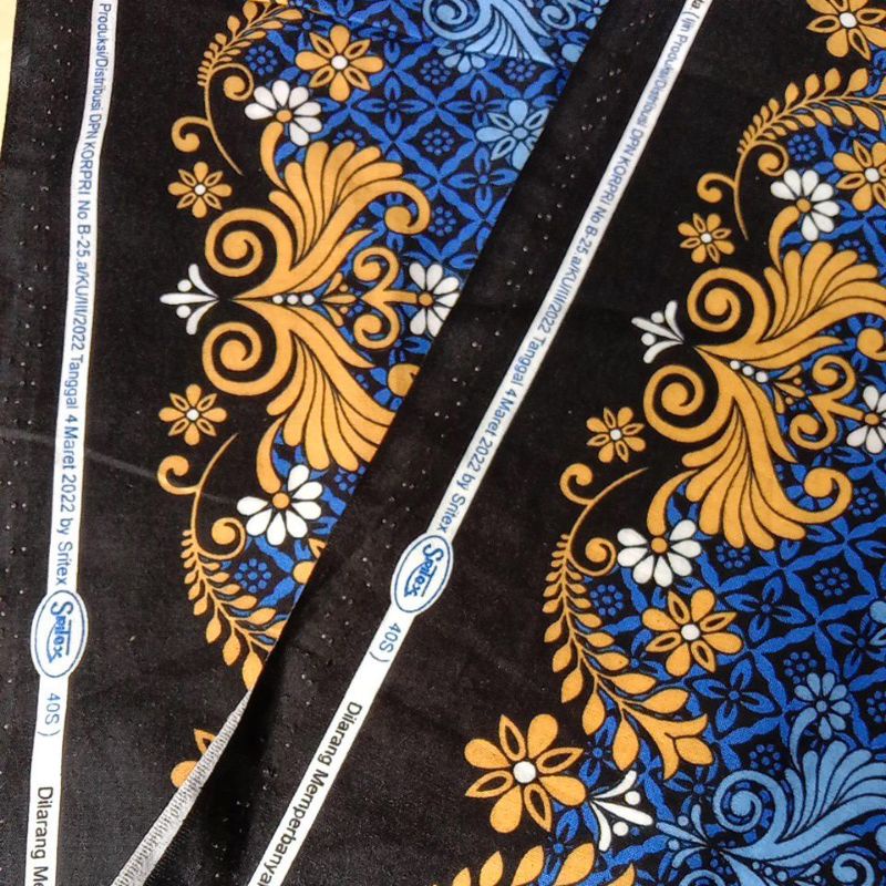 Kain batik korpri 40s Sritex