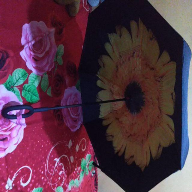 Payung Terbalik Unik Steele Polos Ukuran Besar