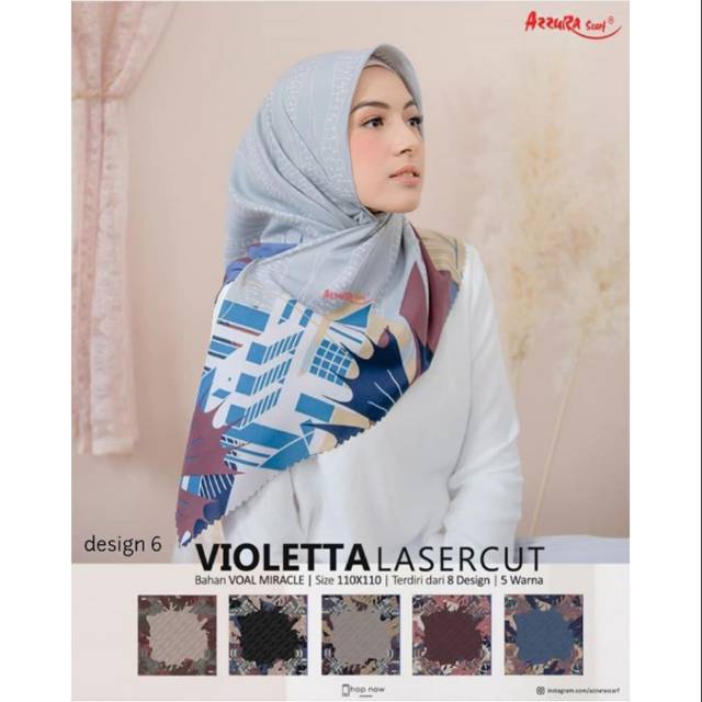 Violetta Lasercut Azzura