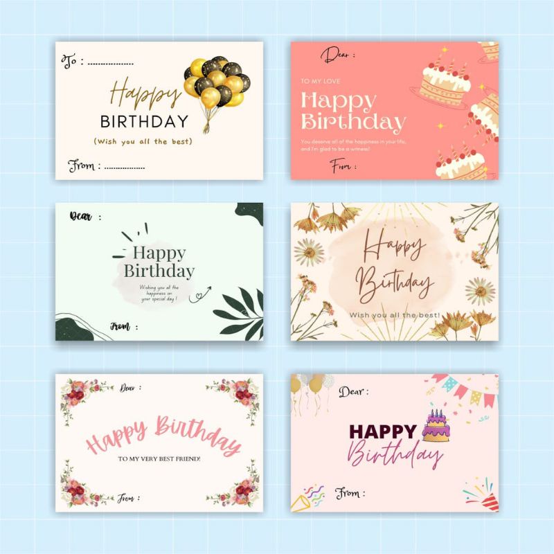 Kartu ucapan Birthday wedding congratulation card engagement