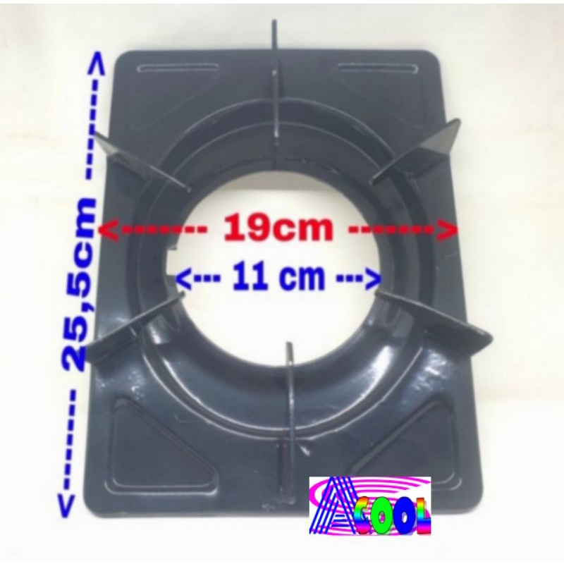 Tatakan Quantum kaki 6 LUBANG BESAR Kompor Gas/Tungku Dudukan Nampan