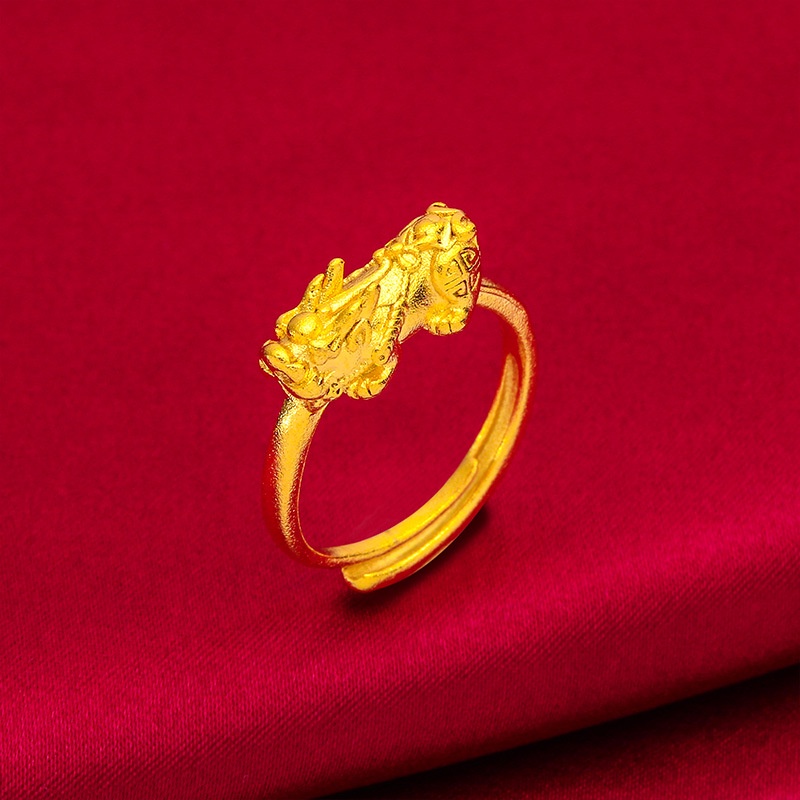 Set Perhiasan Gelang Cincin Emas Asli Kadar 375 Dengan Liontin Tiga Permata