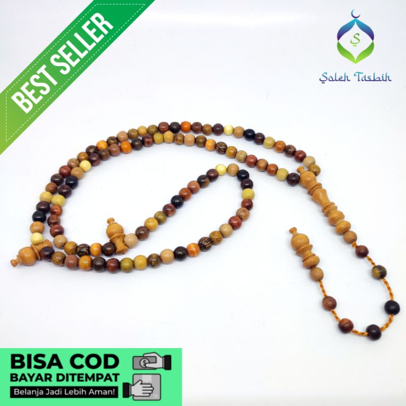 Tasbih Kombinasi 23 Kayu Bertuah, Size 6mm Dan 8mm_COD