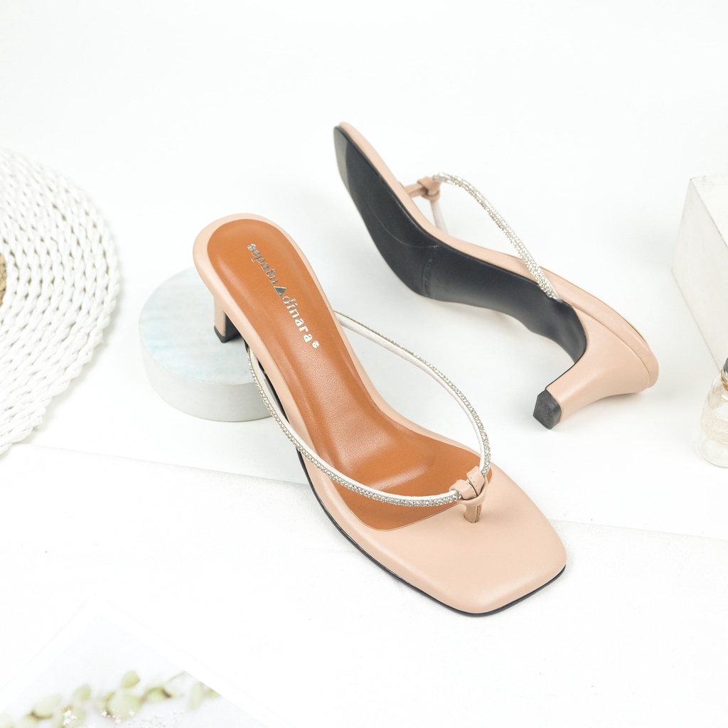 Sepatu Dinara - Frisly Sandal Wanita / Sandal Wanita Heels 5 Cm