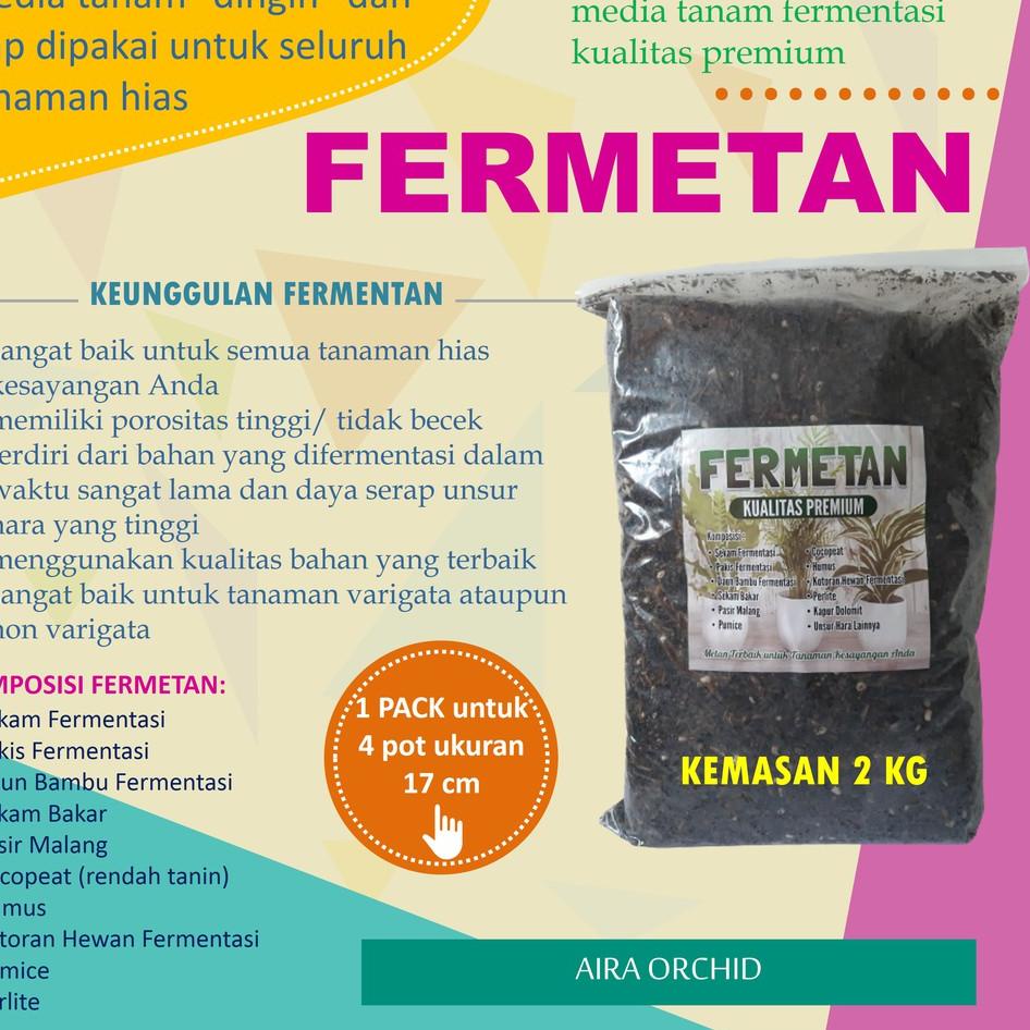 <Y-UJU} <☀} Fermetan ORI Media Tanam Premium 2 kg untuk Aglonema Anggrek dan Tanaman Hias <★★★★★}