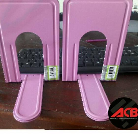 

さ Sandaran buku besi / penyangga buku 1 pcs / book end sunwell murah (Acb Berkah Stationery) ㊖
