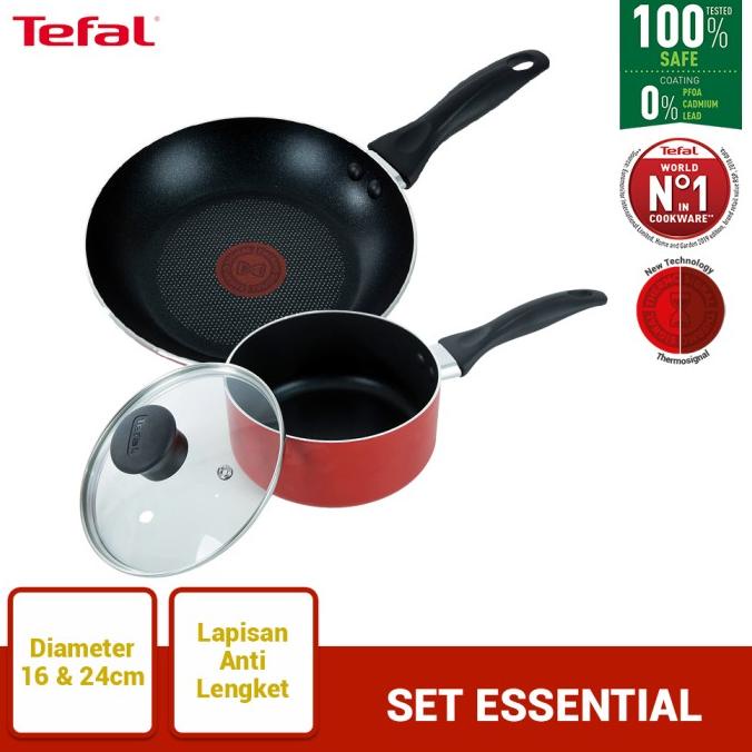 Tefal Wajan & Panci Set Essential 1 - Penggorengan Lc