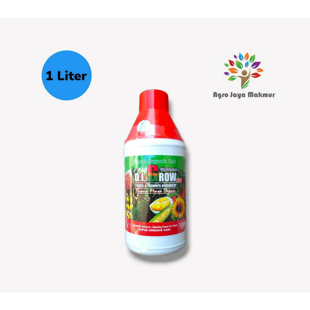 D.I.GROW MERAH 1L/D.I.GROW Digrow Merah FRUITS & FLOWERS 1L Enhancer/pupuk poc digrow merah/pupuk or