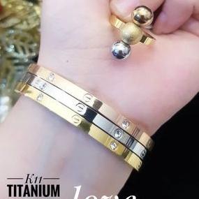 TiTanium Set gelang cincin P66