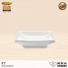 Arwana Houseware Tempat Sambal Kotak 4 inci P7(6 pcs)  - Golden Dragon Melamine