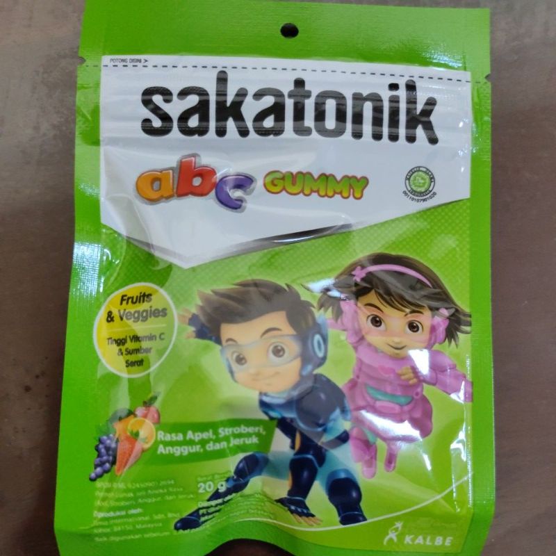 Sakatonik ABC Gummy per sachet, rasa mix