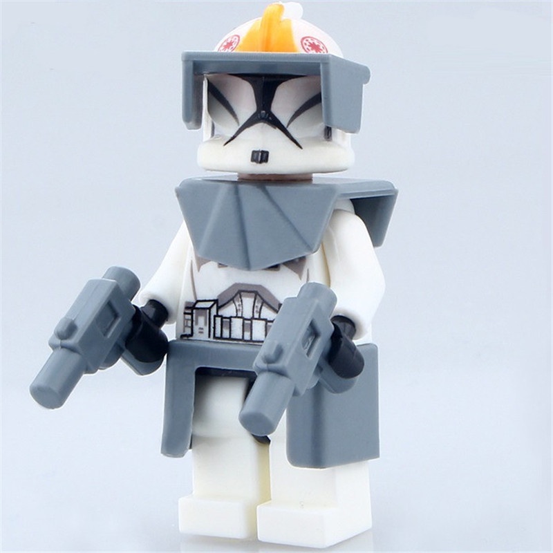 1pc Mainan Puzzle Balok Bangunan Model Stormtrooper Star Wars Bahan ABS Untuk Anak