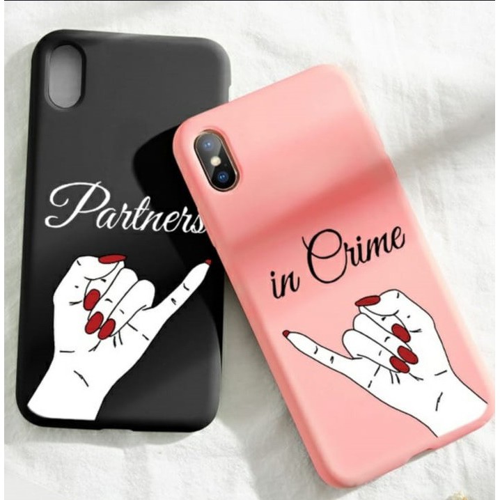 [S13] Soft Case Tpu Couple Patners in Crime for Oppo Vivo Xiaomi Realme Iphone Samsung