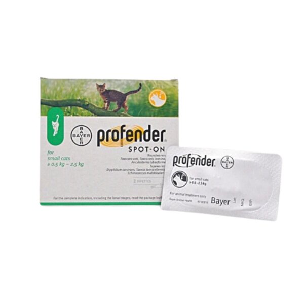 Profender Kucing Small TUBE Cat Size S Obat Cacing Tetes Bayer Spot On