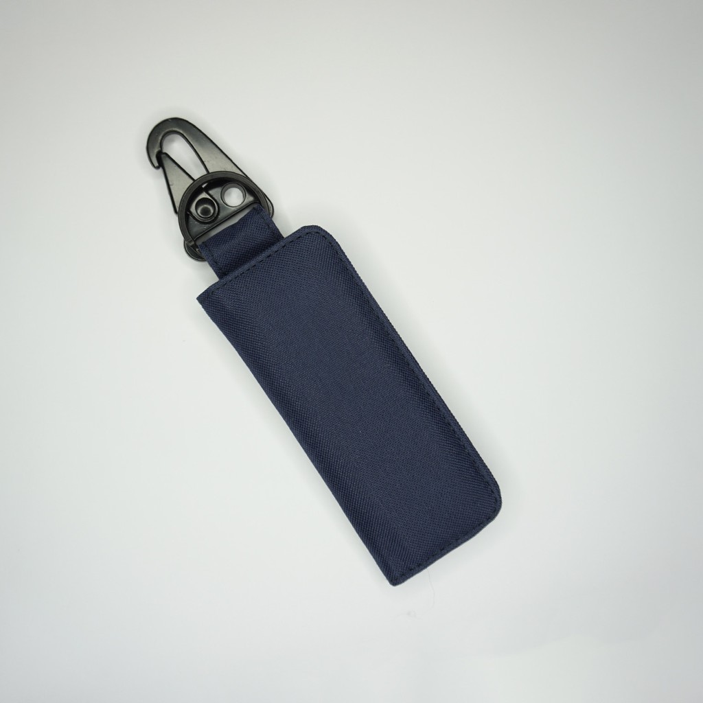 Gantungan Kunci Mobil Motor Carabiner Dompet STNK Slim Warna Navy - UGCB0015