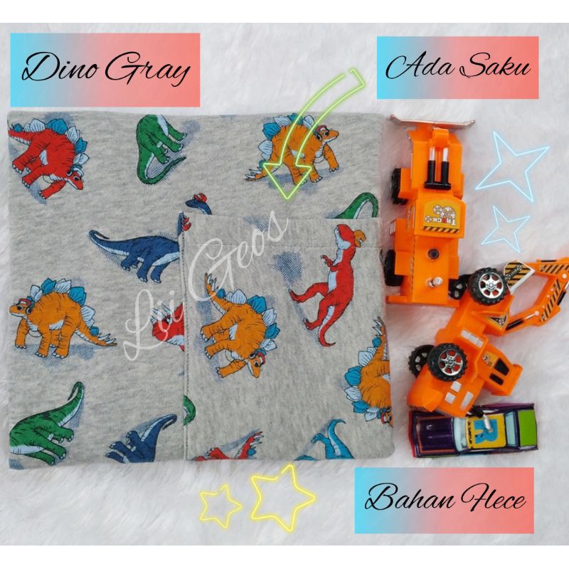PROMO GEOS / Geos Murah / Gendongan Kaos / Gendongan Samping / Gendongan Instan Motif Dino
