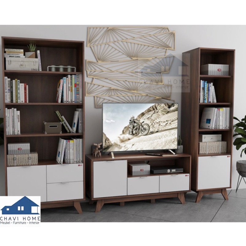 meja tamu rak buku lemari hias dengan kaki minimalis termurah kualitas top