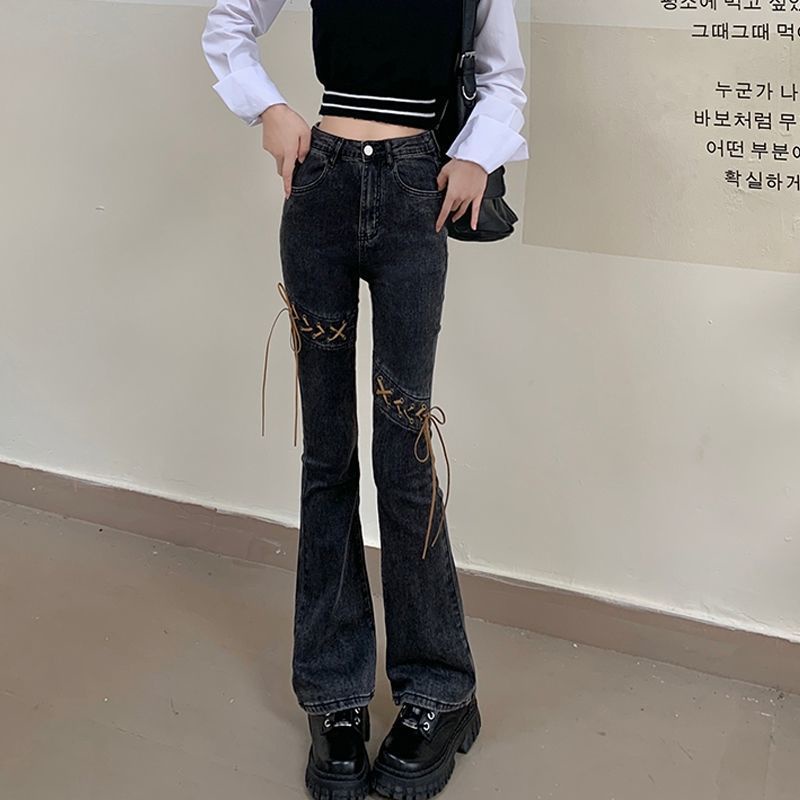 celana jeans high waist wanita micro flared jeans celana jeans wanita high waist lurus