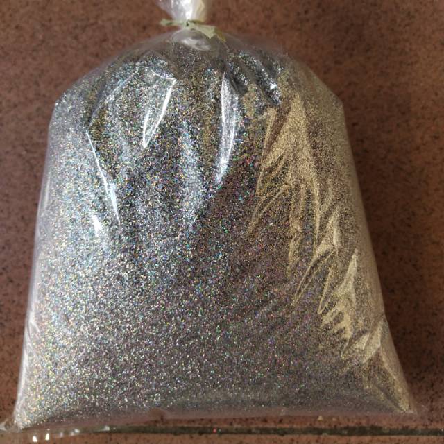 GLITTER HOLOGRAM SILVER / SILVER RAINBOW 500 GRAM