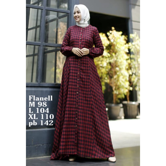 ✨AbabiL Store || Gamis Asaki Premium Import Terbaru Hight Quality Gamis Flannel✨