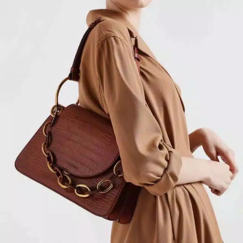 CNK Chunky Croco Sling Bag