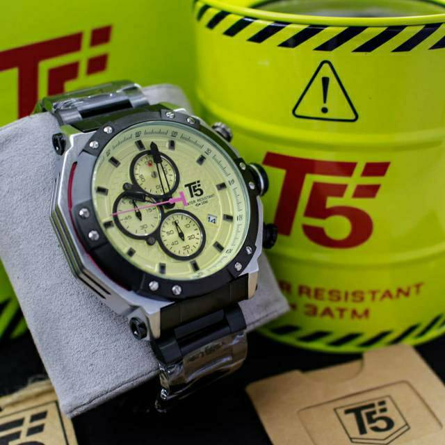 Jam Tangan Pria T5 H3631  T5 H 3631 chronograph bergaransi free box