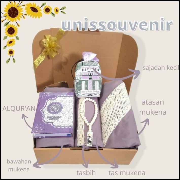 

Hampers Box Al Qur'An Dan Mukena Lengkap Souvenir/Wedding/Gift