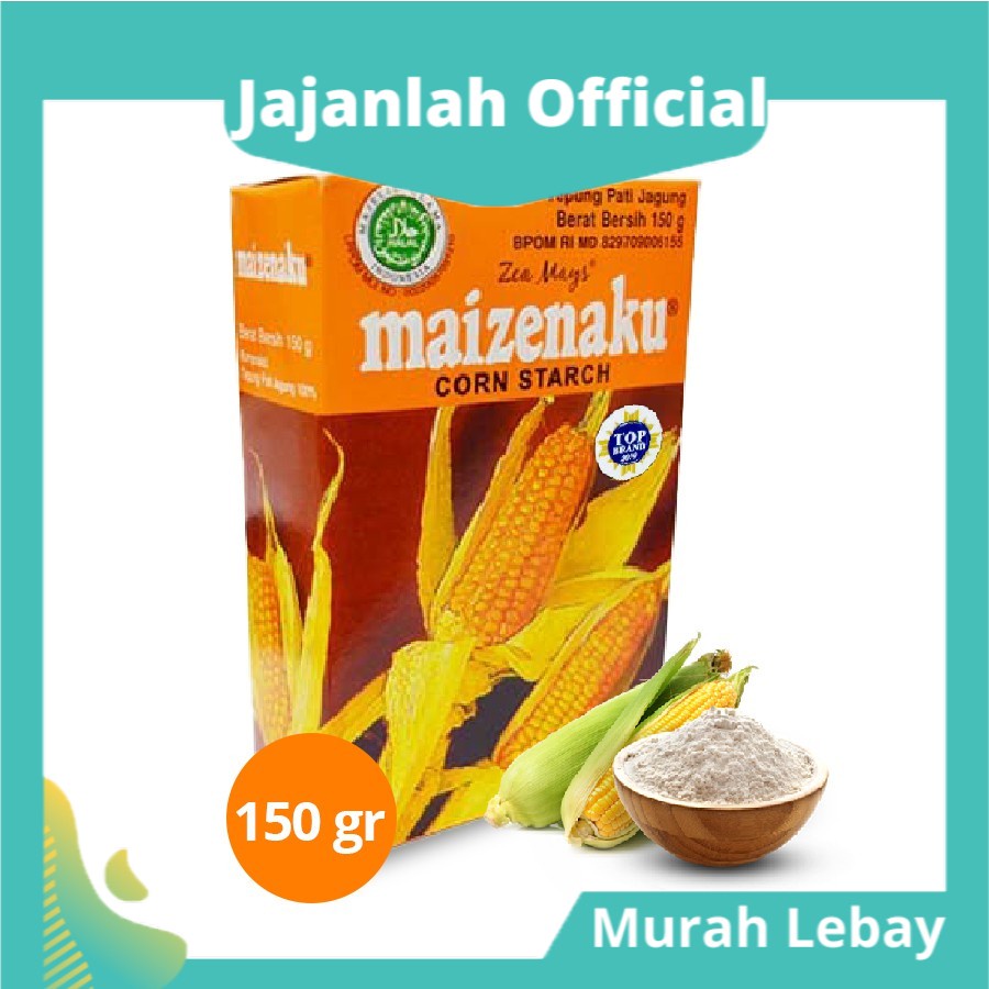 

Jajanlah Official MAIZENAKU TEPUNG JAGUNG 150 GRAM - CORN STARCH MAIZENA PATI JAGUNG