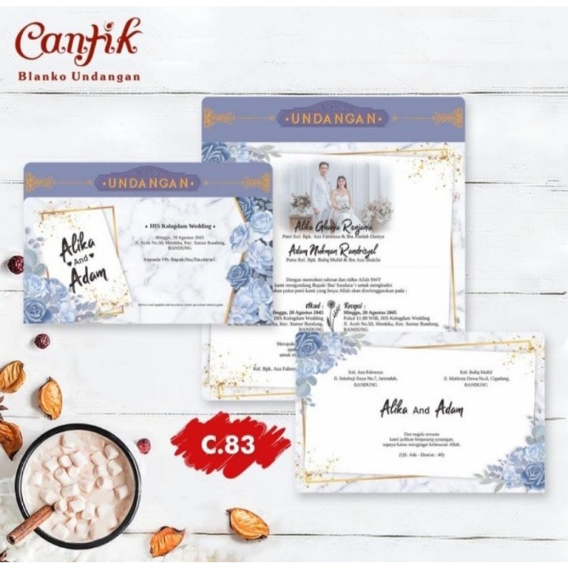 Blanko Undangan CANTIK 83