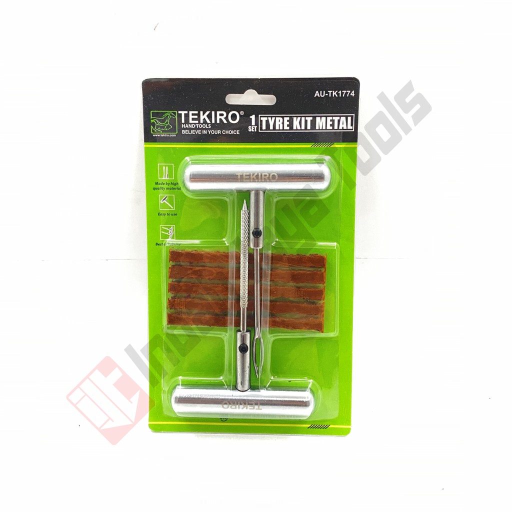 TEKIRO AU-TK1774 Tyre Kit METAL - Alat Tambal Ban Set Tubles Tubeless